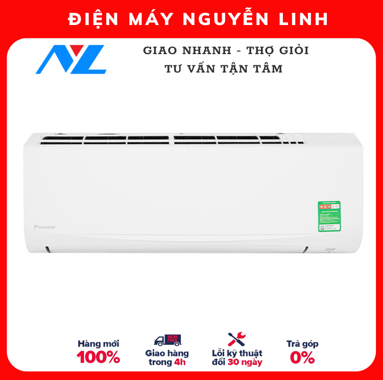 HÀNG CHÍNH HÃNG - Máy lạnh Daikin 1 HP FTF25UV1V - GIAO HCM