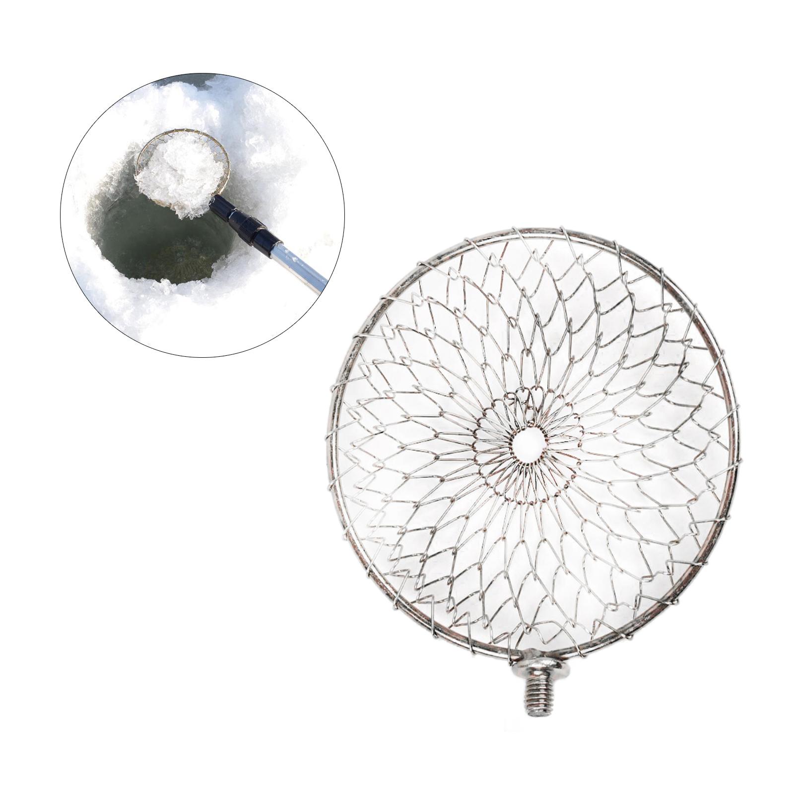Stainless Steel/Iron Round Frame Fishing Landing Net Head 10/13cm fit Universal Pole Handle Carp Coarse Sea Fishing Tackle Accessories