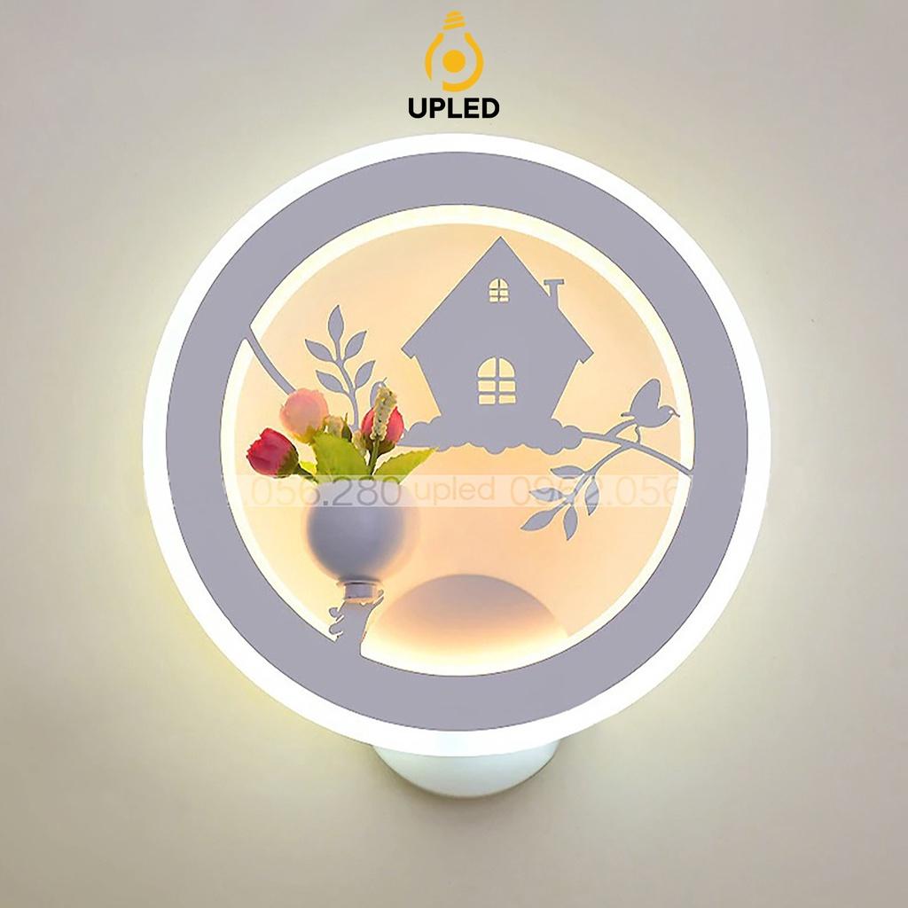 Đèn Treo Tường Trang Trí Phòng Khách Cầu Thang Phòng Ngủ Upled Mica Trắng Nhiều Mẫu