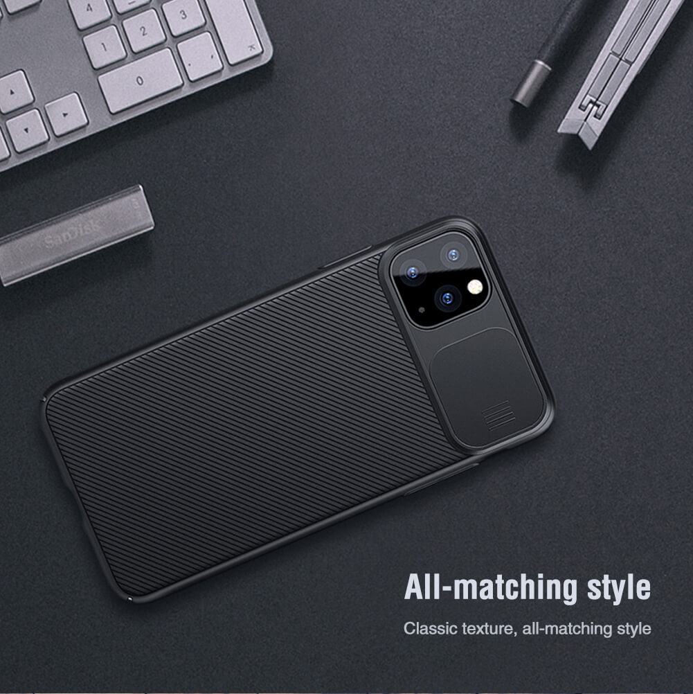 Ốp lưng chống sốc bảo vệ Camera cho iPhone 11 Pro Max  hiệu Nillkin Camshield  - Hàng chính hãng