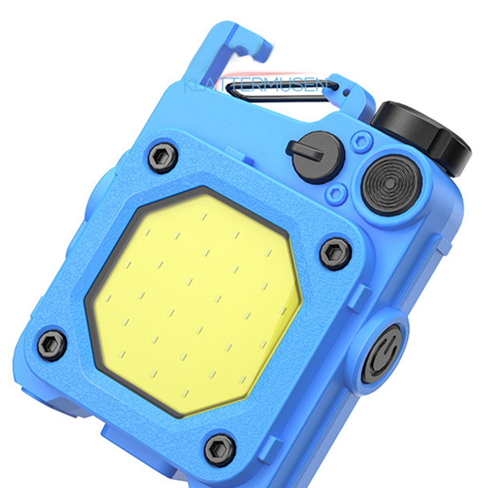 Mini LED Flashlight Bright Multifunction Backpacking COB Work Light Keychain