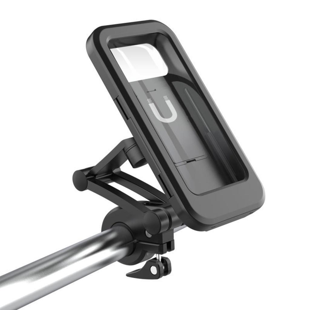 【ky】Magnetic Adjustable Foldable Waterproof Bicycle Motorcycle Mount Phone Holder