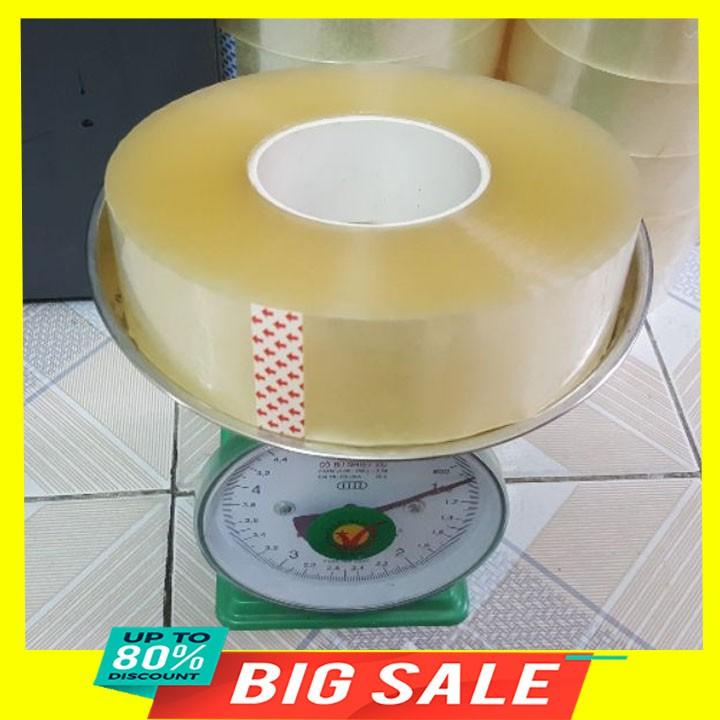 Cuộn băng dính đóng hàng online 1kg lõi 2.4mm khổ 4.7cm loại dai tốt