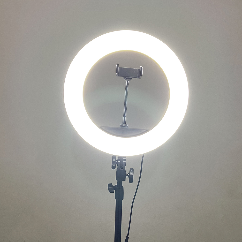 Bộ tripod, giá đỡ livestream có đèn Led 3 chế độ HQ-14 , kèm kẹp điện thoại - Hỗ trợ ánh sáng chụp ảnh, livestream, quay tiktok hiêu quả - Hàng chính hãng