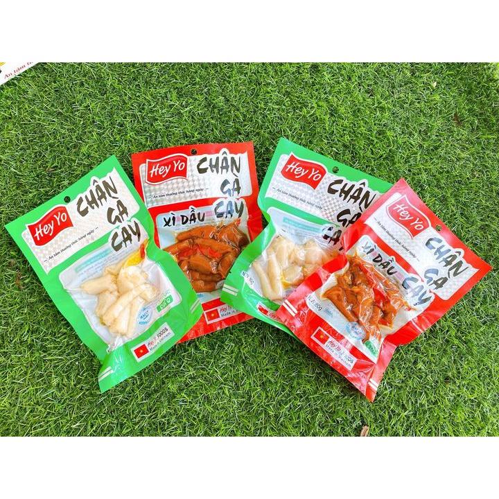 Chân gà cay xả ớt heyyo siêu ngon 80g đồ ăn vặt chân gà Việt Nam giai giòn sần sật,đảm bảo vệ sinh an toàn thực phẩm