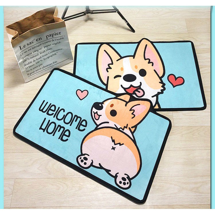 THẢM LÓT CHÂN CHỐNG TRƯỢT HÌNH THÚ - 1 cái