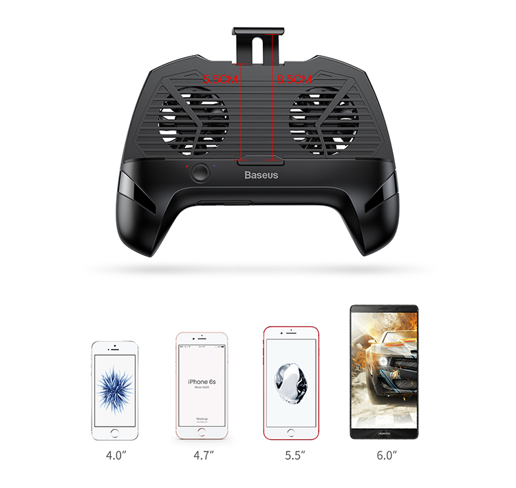 Tay Cầm Chơi Game Tản Nhiệt Baseus Cool Play Gamepad Tích Pin Sạc Dự Phòng 1200mAh Cho Điện Thoại Android iOS - Quà tặng đặc biệt– Hàng chính hãng