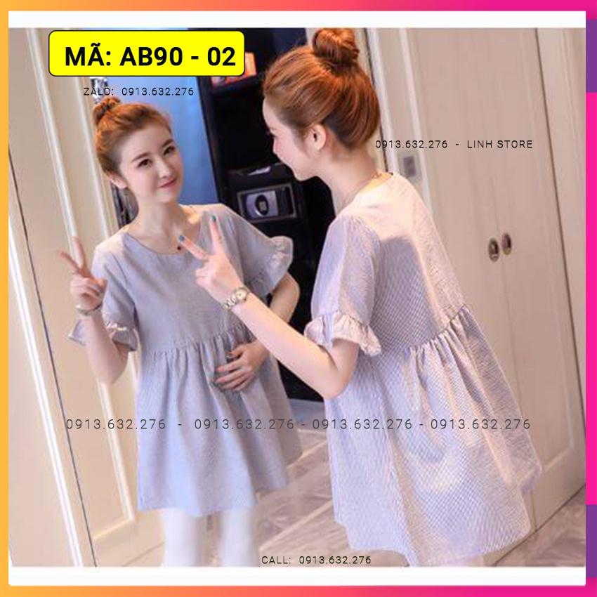 Áo Bầu Hàn Quốc, Áo Bầu Đẹp, Áo Bầu Babydoll giấu bụng