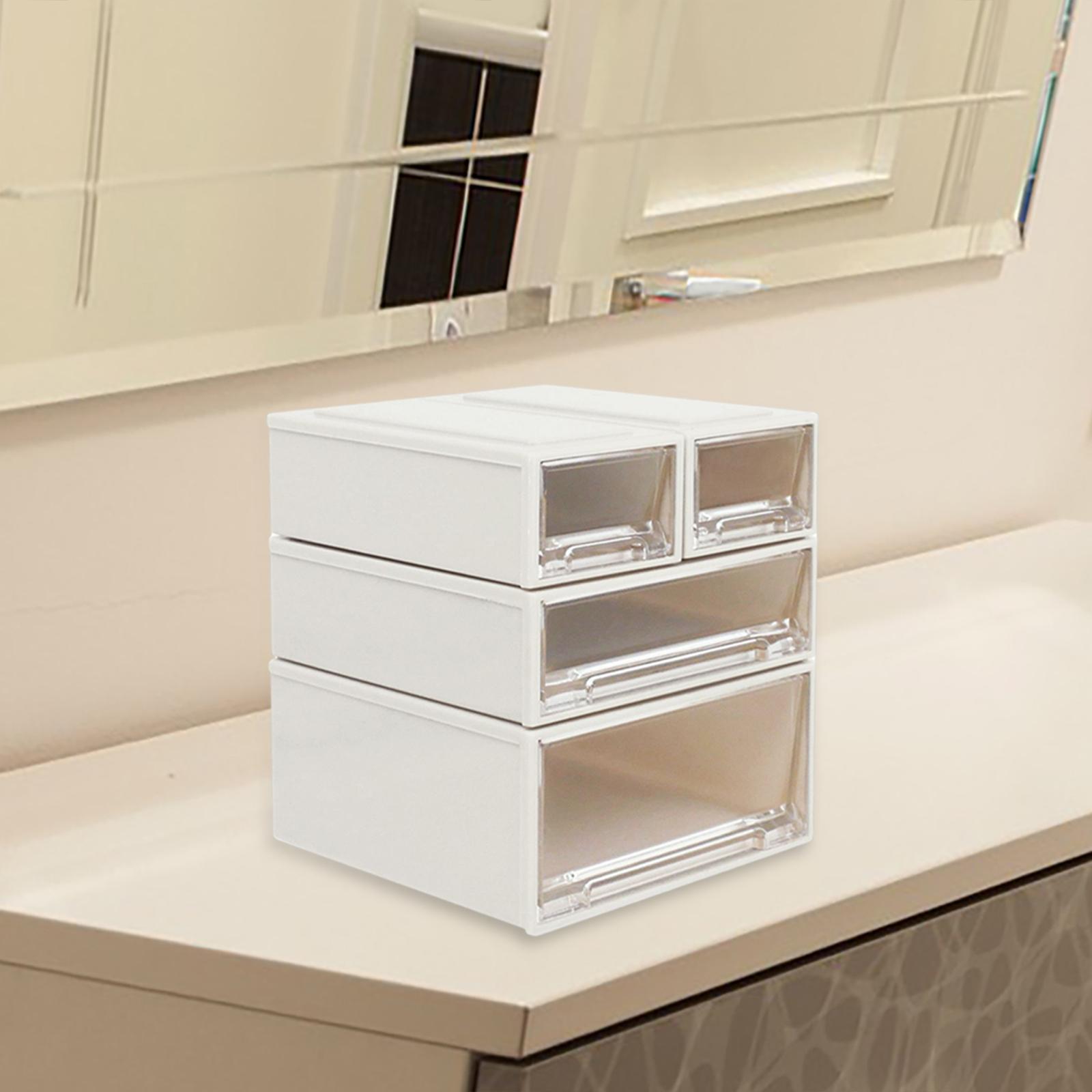 4Pcs 1:6 Scale Dollhouse Drawer Storage Box Scene Mini Decoration