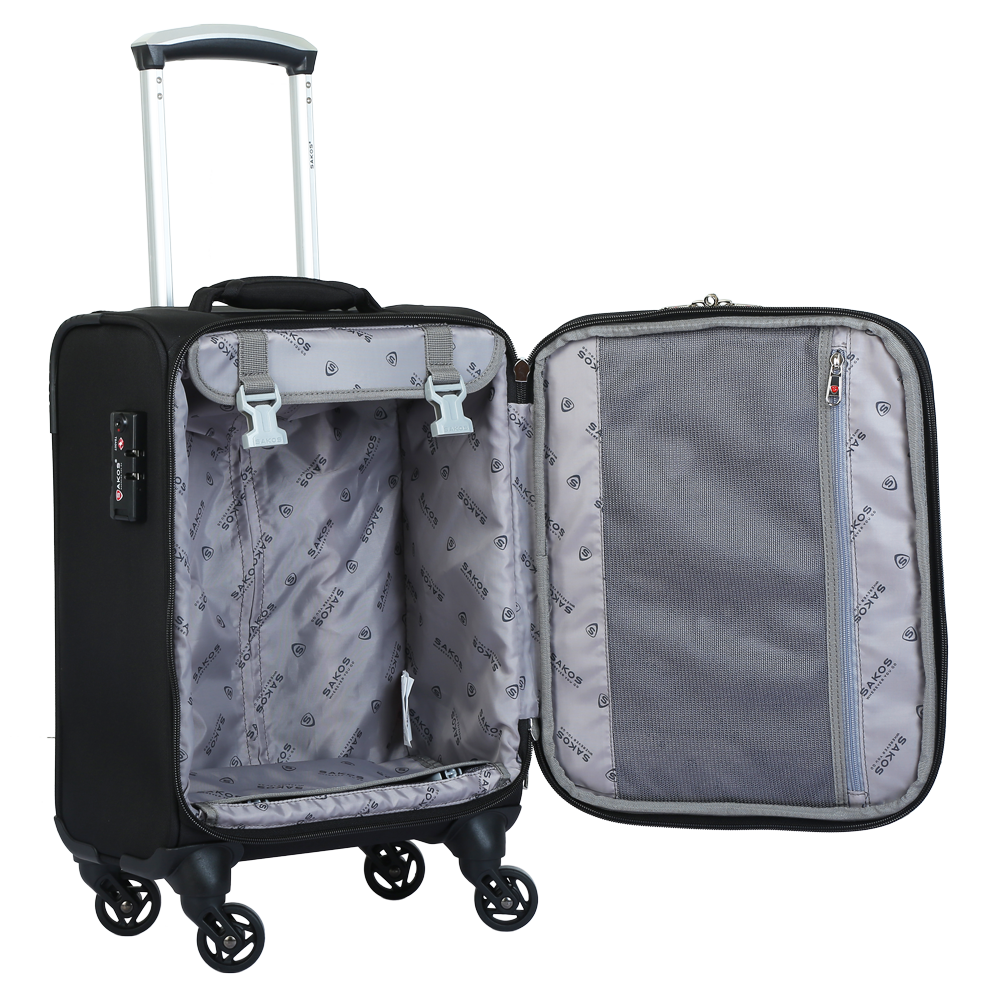 Vali Kéo Vải Du Lịch SAKOS WINNER 4, Có Ngăn Laptop - Size XXS / Xách Tay/Cabin) - Khóa TSA