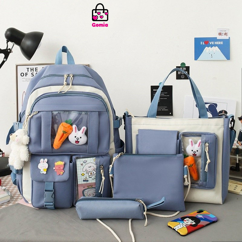 Balo chống nước phong cách Hàn Quốc Ulzzang trẻ trung năng động sành điệu đi học đi chơi GOMIA BL5072