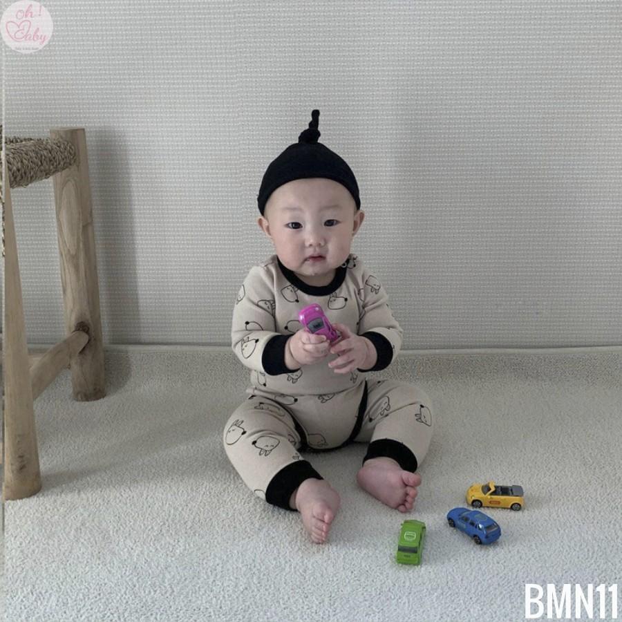 Bộ Dài Tay Thu Đông Hoạt Hình Cho Bé