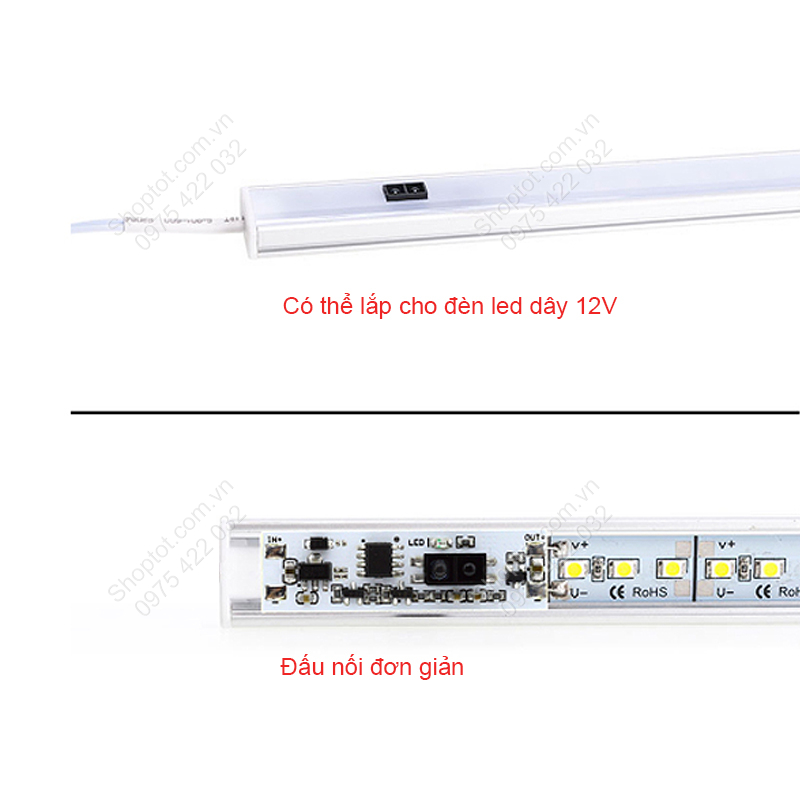 Module công tắc cảm biến tiệm cận, cảm biến vẫy tay thông minh 5-24VDC 36W, bật tắt đèn thông minh