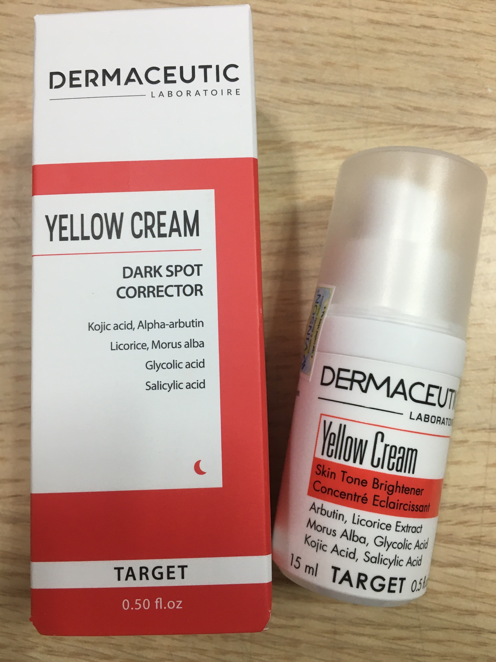 Kem giúp làm mờ đốm nâu, nám điểm Dermaceutic Pháp - Yellow Cream