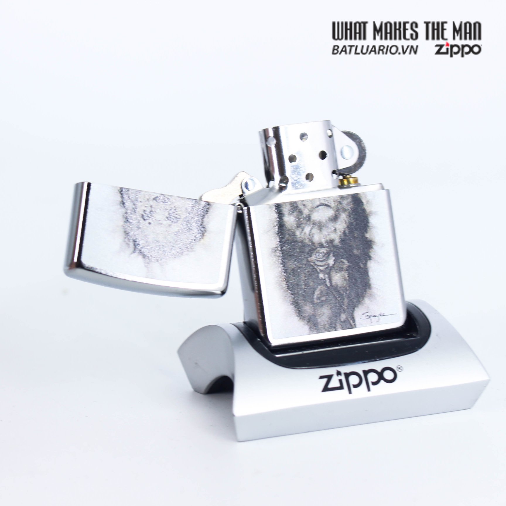 Bật Lửa Zippo 49088 – Zippo Spazuk Lion And Rose Design