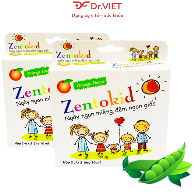 Siro Zentokid Hộp 10 ống - Giúp bé ăn ngon, ngủ ngon, tiêu hóa tốt