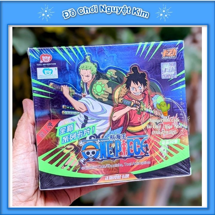 Thẻ Nhân Phẩm One Piece Wano Quốc Thẻ Bài Hải Tặc Siêu Vip Pro - Hộp 30 Pack 150 Thẻ Cực Chất