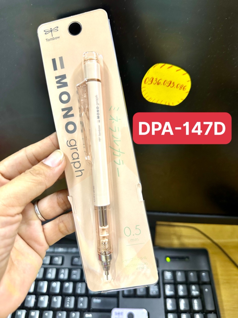 Bút Chì Lắc Cơ Khí DPA-147 Tombow Nhật Bản Phiên Bản Mùa Hè Cao Cấp Đa Sắc Màu Pastel DPA-147, Bút Chì Bấm Nhật Bản Phong Cách