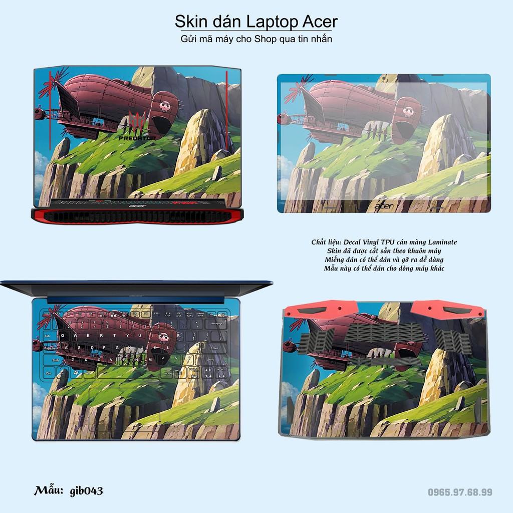 Skin dán Laptop Acer in hình Ghibli film (inbox mã máy cho Shop)