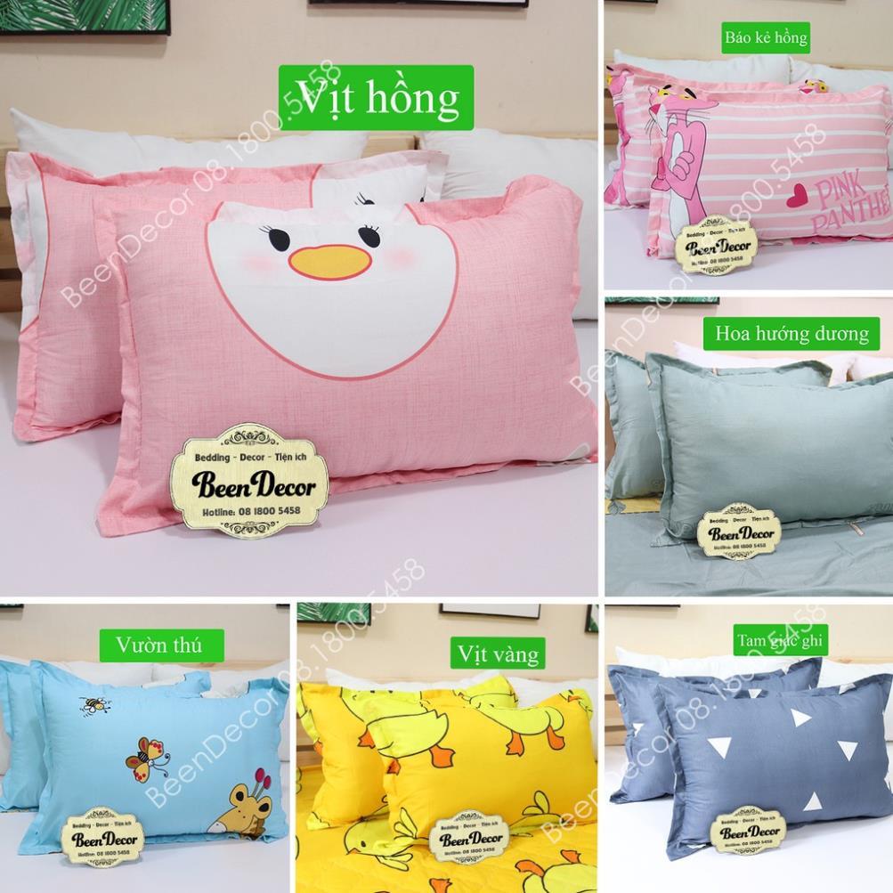 Vỏ Gối Đầu nhiều họa tiết Được Chọn Mẫu - Vỏ Gối nằm Cotton Poly ga gối