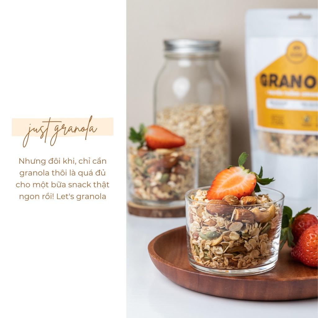 Hình ảnh Granola ăn kiêng yến mạch 5 loại hạt DK Harvest - Vị truyền thống, Hỗ trợ giảm cân, Ăn kiêng, Eatclean, Tạp gym - Túi 500g