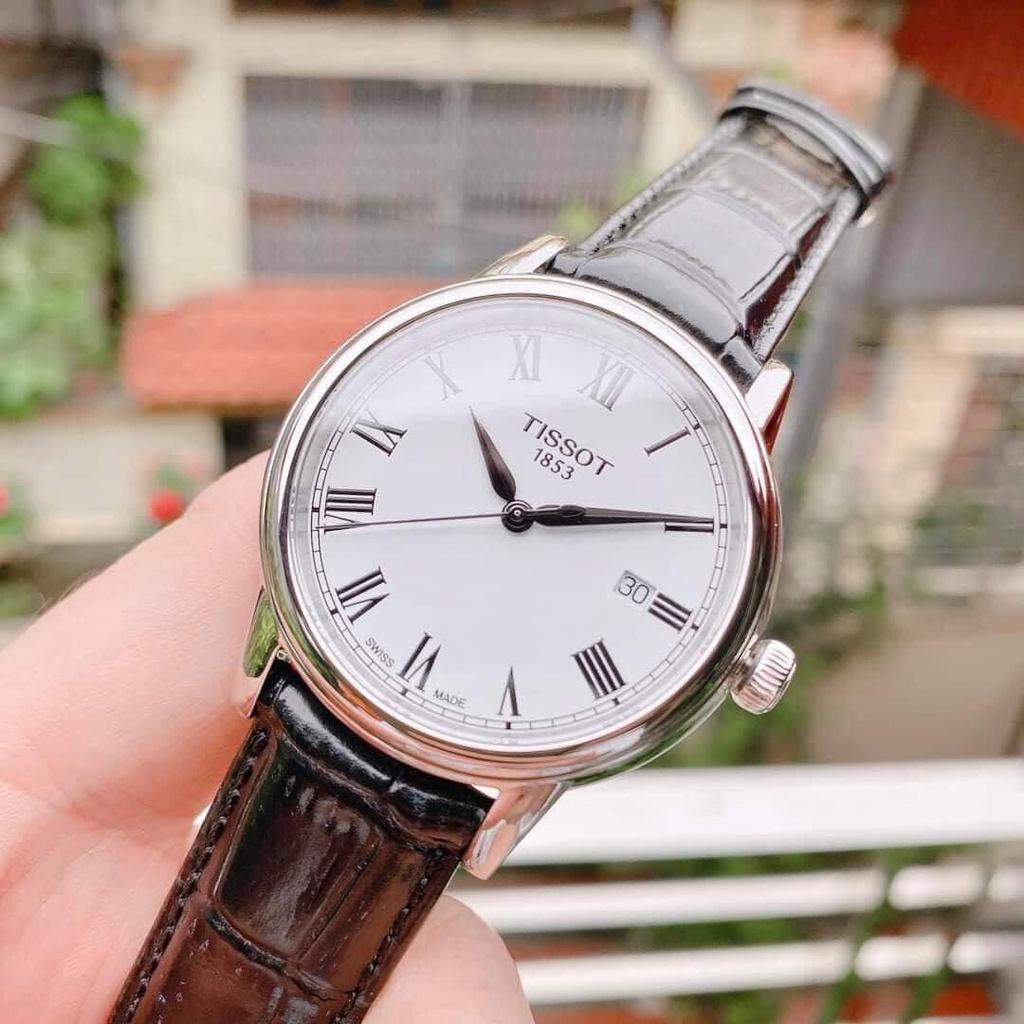 Đồng Hồ Nam Tissot T0854101601300 dây da đen mặt La mã (Size 40mm)