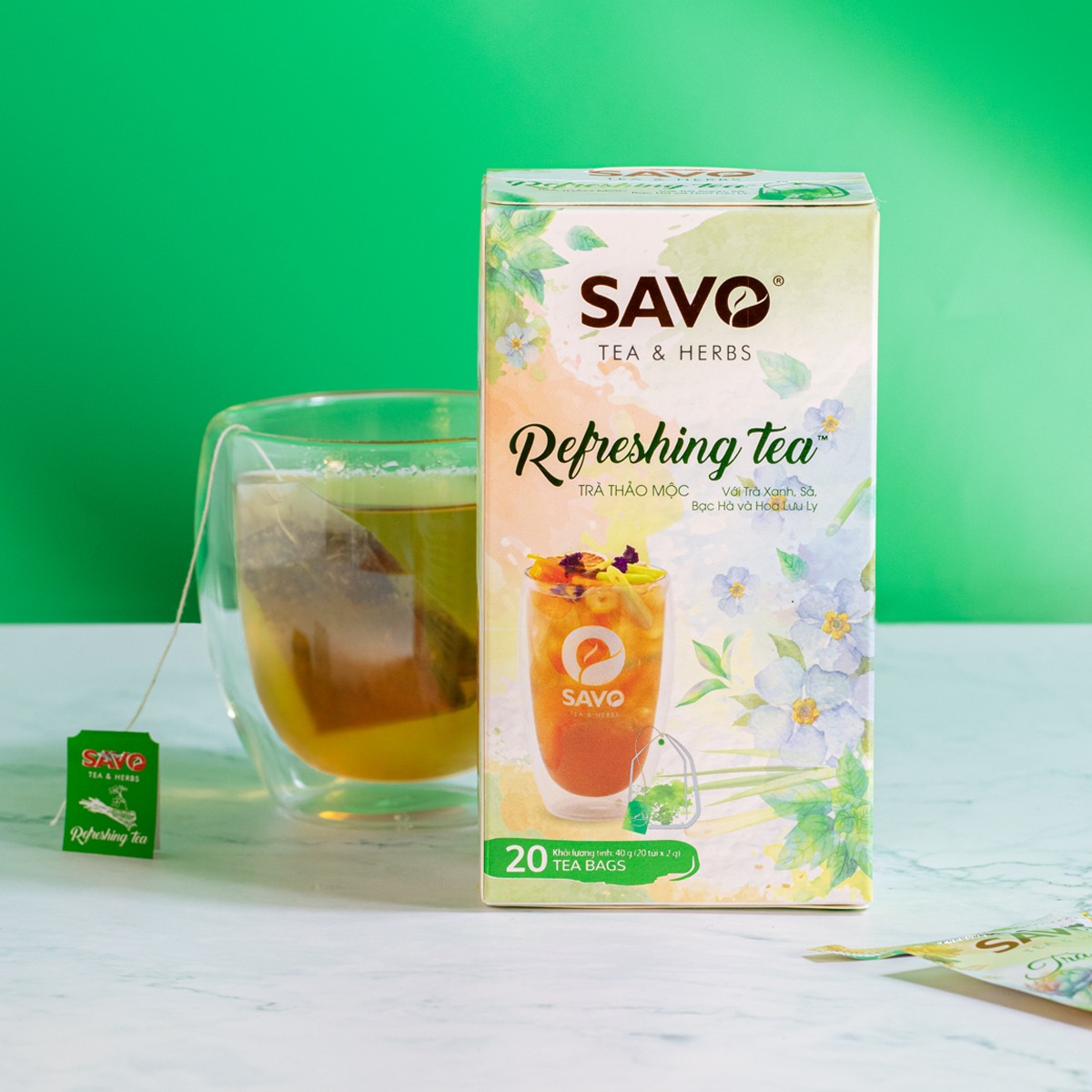 Trà Thảo Mộc SAVO REFRESHING (Refreshing Herbal Tea) 