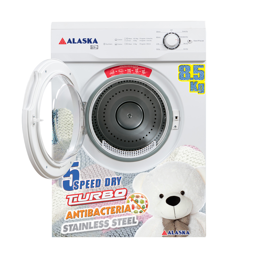 Máy Sấy Quần Áo ALASKA S85 (8,5kg) - Hàng Chính Hãng