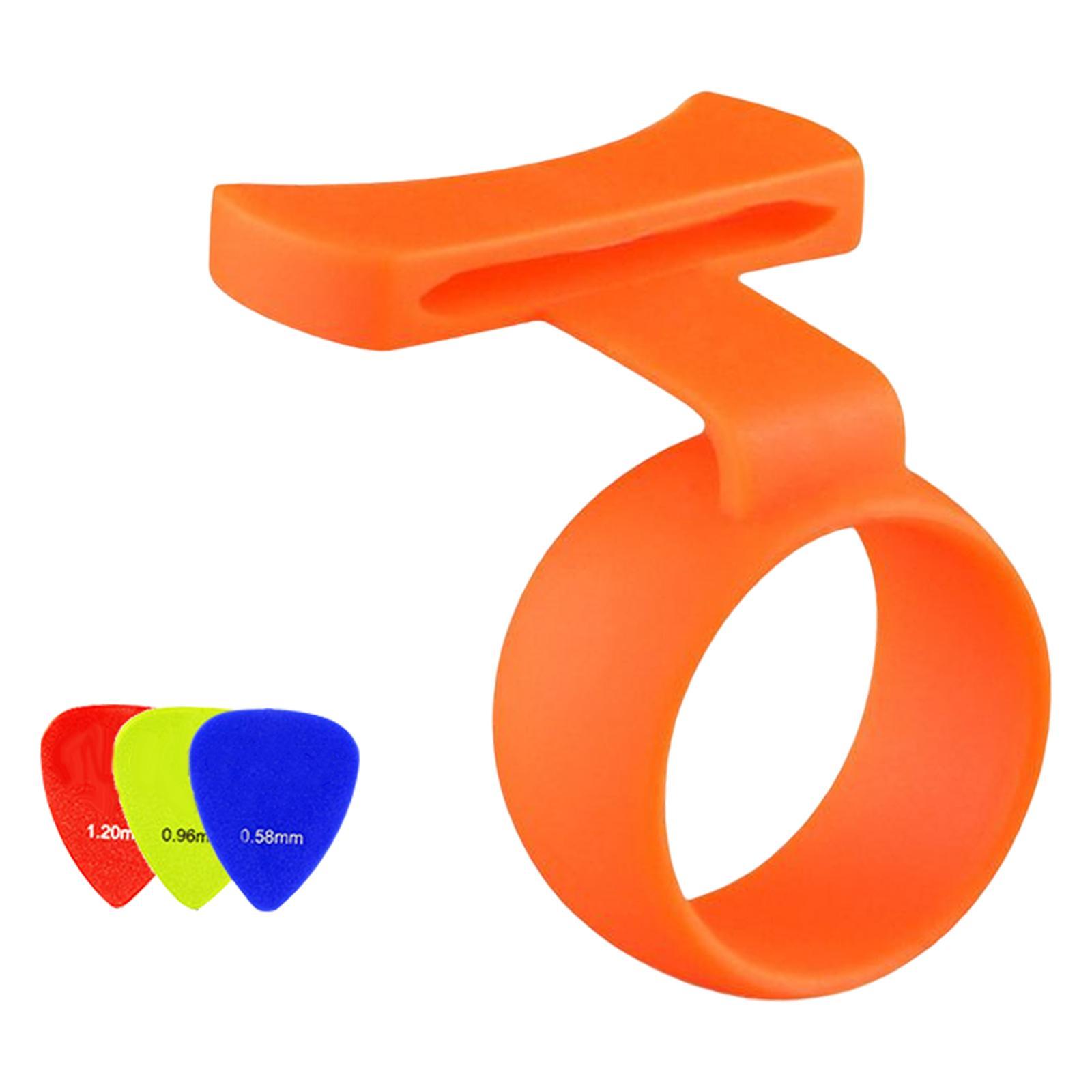 Guitar Finger Pick Holder Comfortable Thumbpicks Storage Cover for Children M