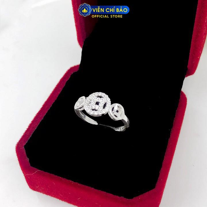 Nhẫn bạc nữ Kim tiền trơn tròn chất liệu bạc S925 thời trang phụ kiện trang sức nữViễn Chí Bảo N400701