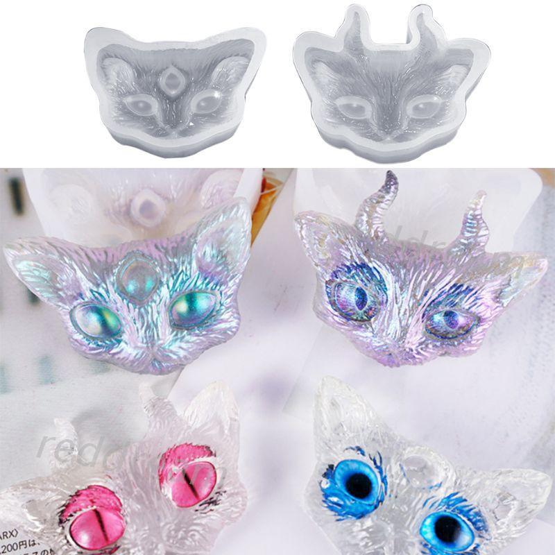 Khuôn Silicon Hình Đầu Mèo Làm Đồ Trang Sức Handmade