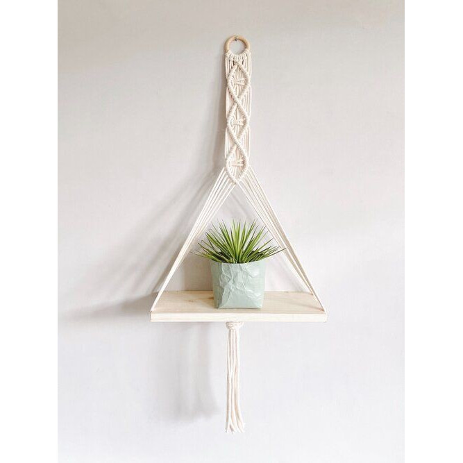 Dây treo tường trang trí lọ hoa chậu cây macrame handmade