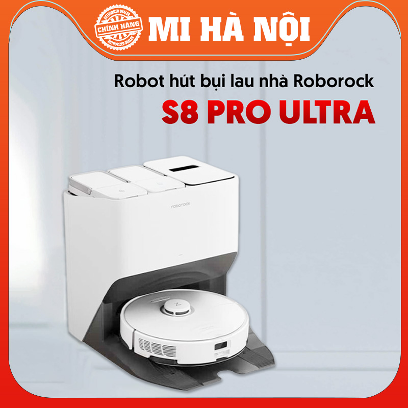 Robot Hút Bụi, Tự động Giặt Sấy Giẻ Roborock S8 Pro Ultra - Hàng chính hãng