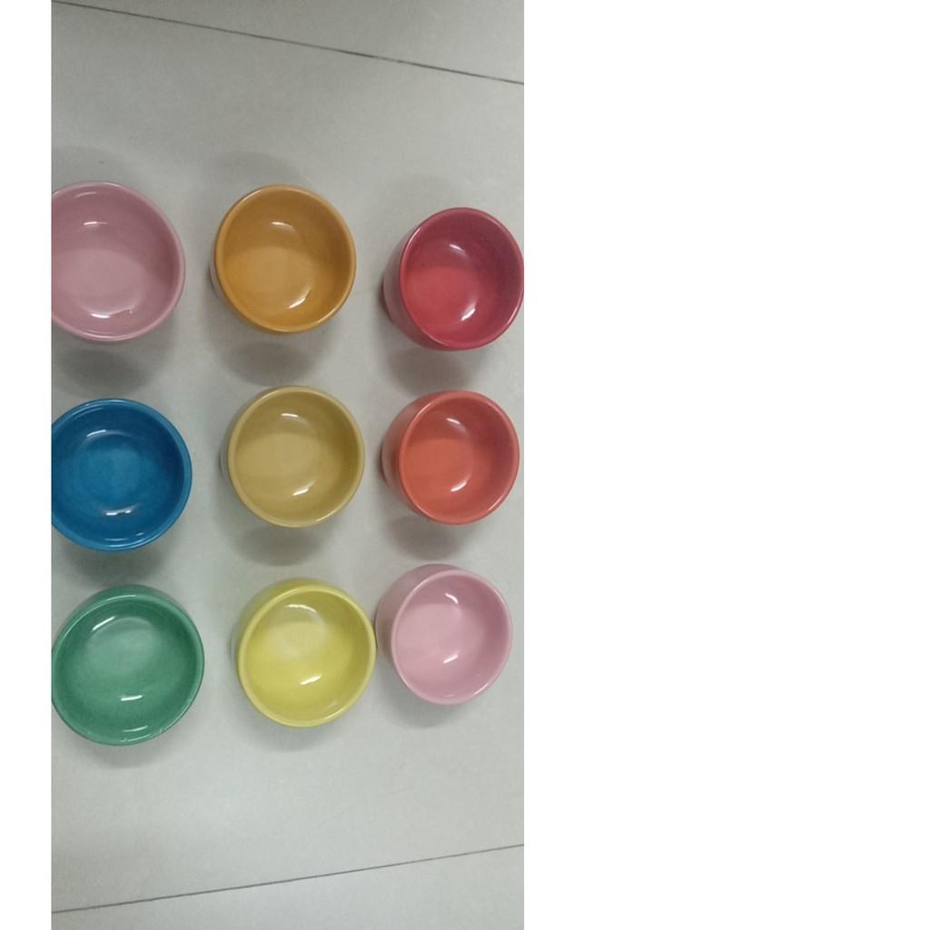 Bát ăn nhiều màu hình tròn cho hamster