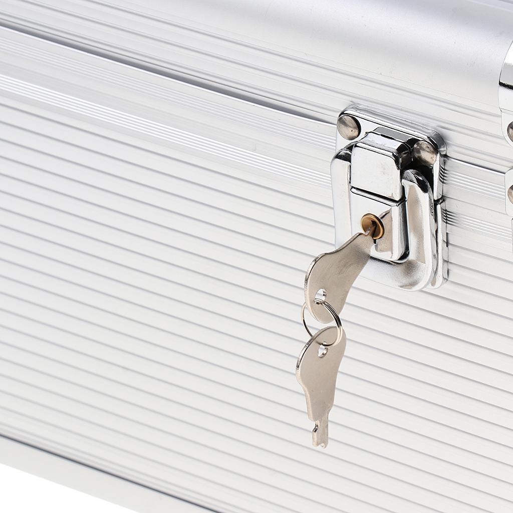 14-Bay 2.5"/3.5" SSD/HDD  Protective Storage Carrying Box Aluminum