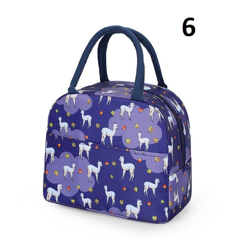 Giỏ xách 2 quai đựng thức ăn cách nhiệt xinh xắn