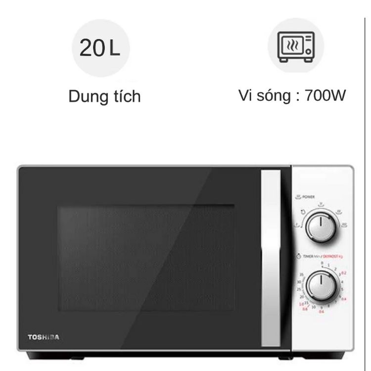 Lò Vi Sóng Toshiba MWP-MM20P(WH)-Hàng chính hãng