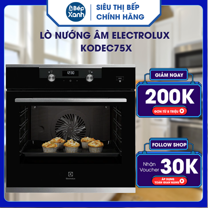 Lò Nướng Âm Electrolux KODEC75X - Hàng Chính Hãng