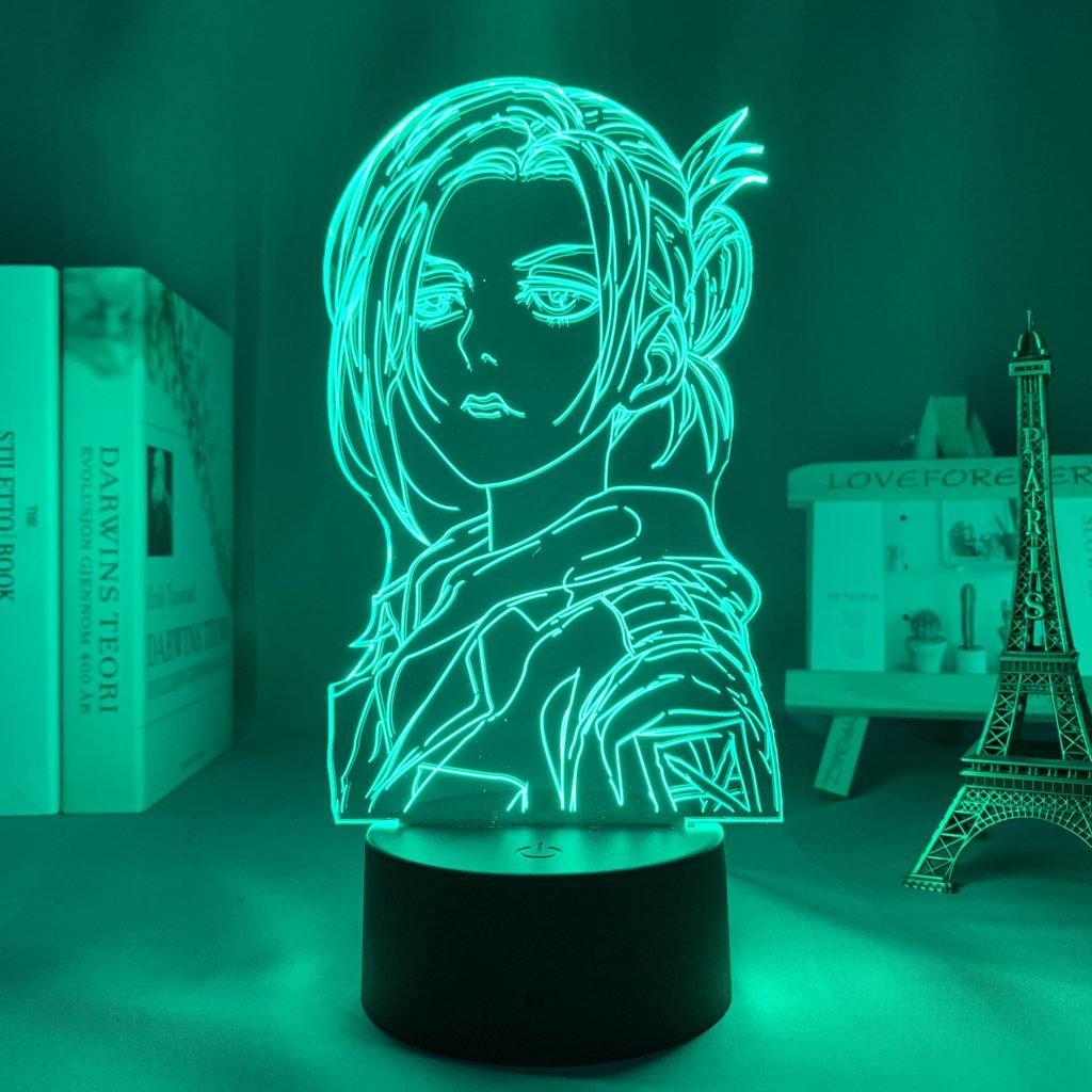 Đèn Led 3D Annie V1 - ATTACK ON TITAN- Đèn Led 16 Màu Hình Nhân Vật Hoạt Hình, Đèn Ngủ Led 3d, Cảm Ứng ,Điều Khiển Từ Xa