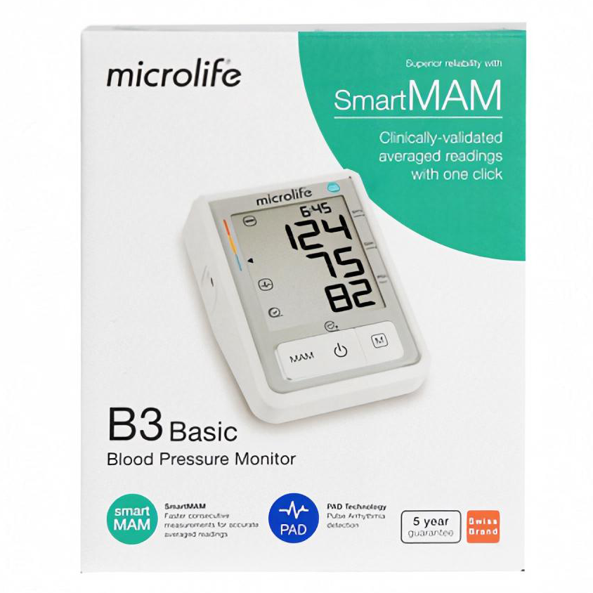 Máy Đo Huyết Áp Bắp Tay- Microlife B3 Basic