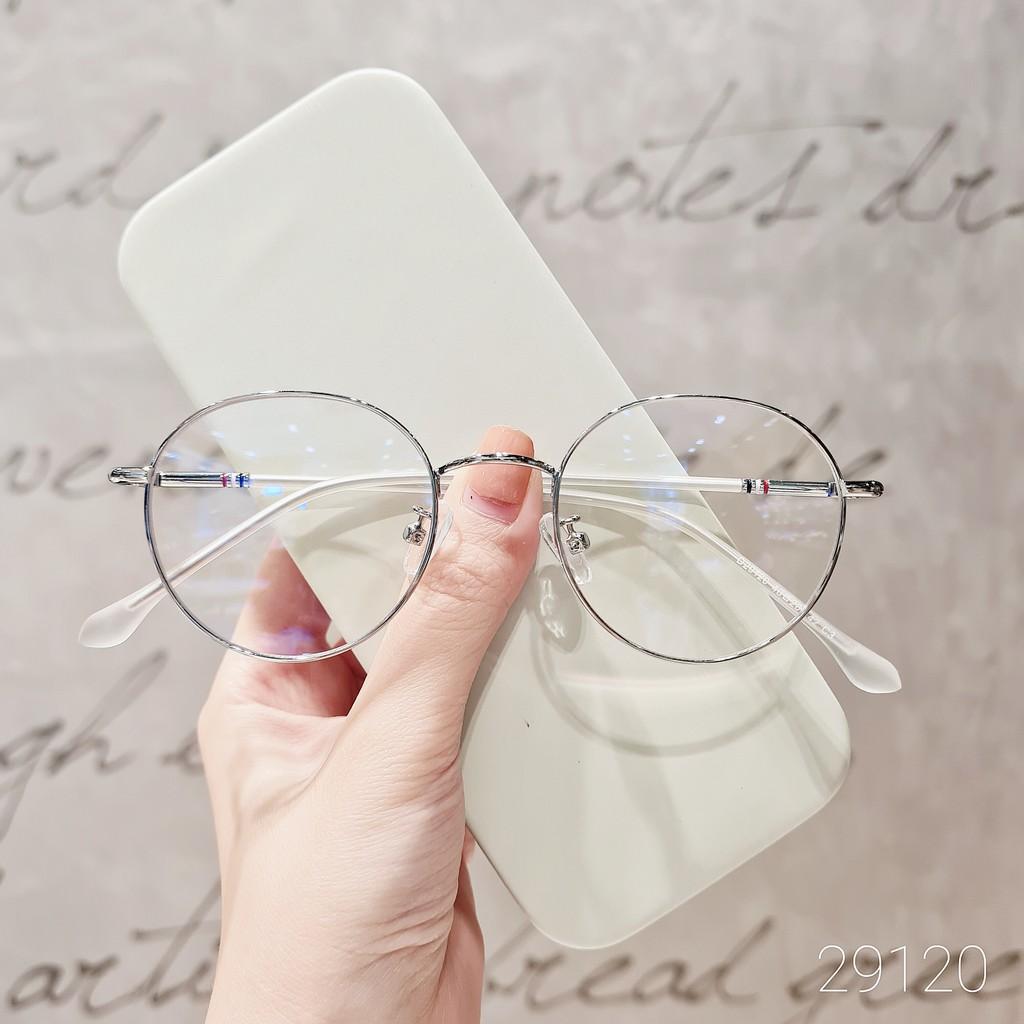 Gọng kính kim loại mắt tròn nam nữ Lilyeyewear càng kính nhẹ nhàng phù hợp mặt nhỏ màu sắc thời trang 29120