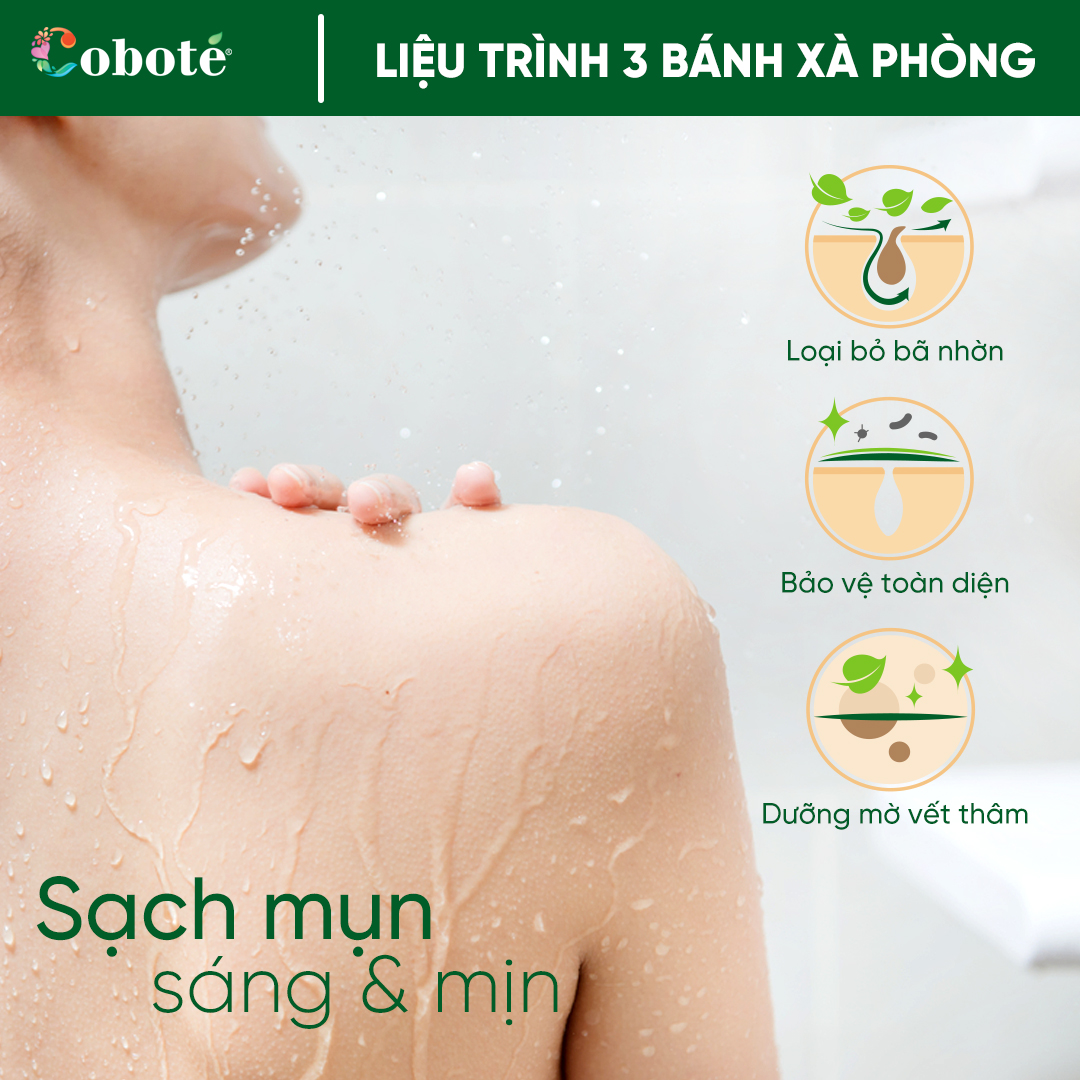 Xà Bông Ngừa Mụn Cơ Thể Cobote, Sạch, Thư Giãn, Dưỡng Thể, Phòng Ngừa và Trị Mụn 100g