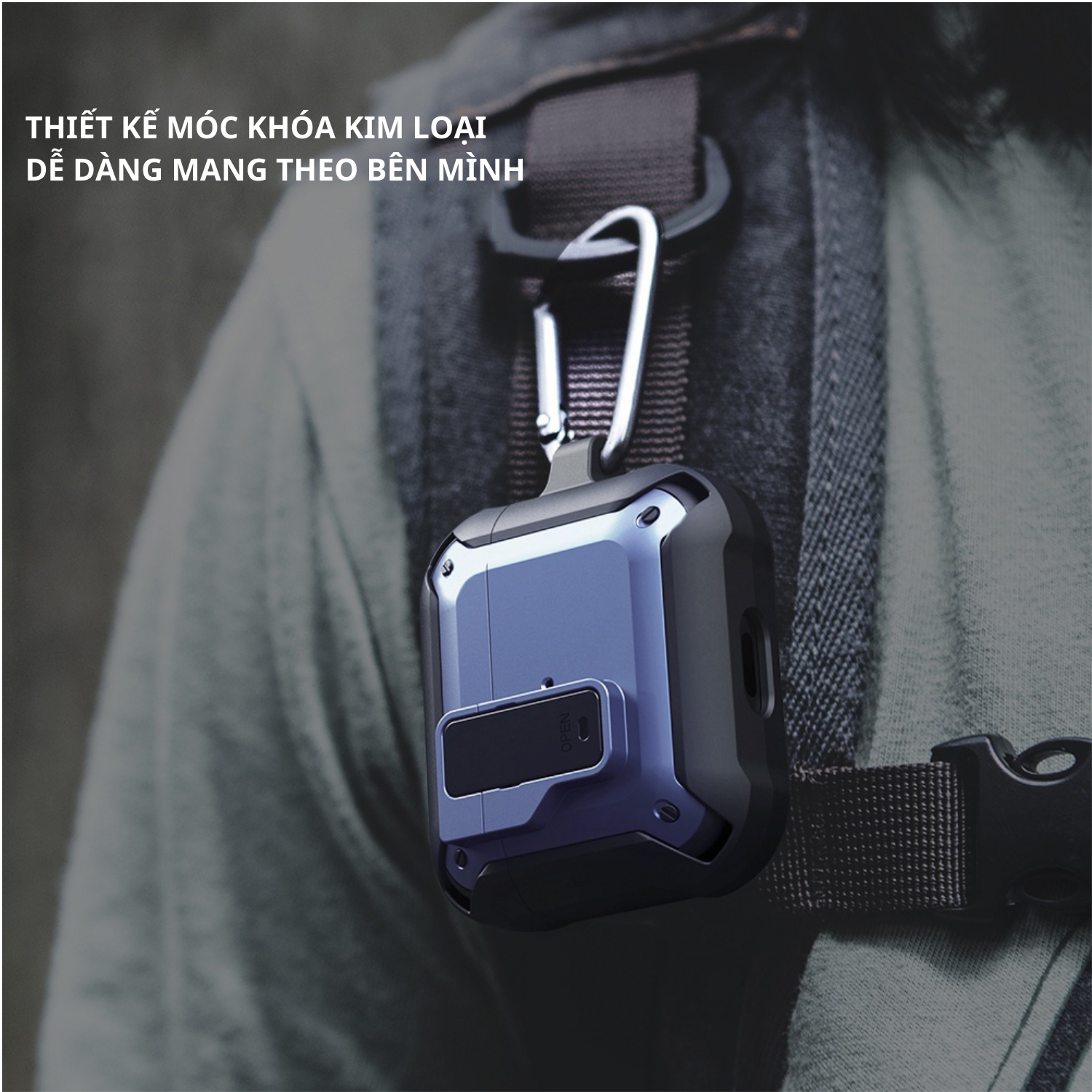Ốp Case Vỏ Bảo Vệ Dành Cho Airpod Pro 2 Có Móc Khóa Chống Rơi Nắp - Hàng Chính Hãng Tamayoko