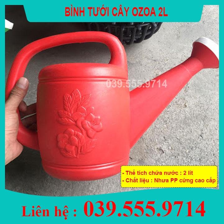 Bình nhựa tưới cây 2 lit - bình ô doa xách tay bền đẹp