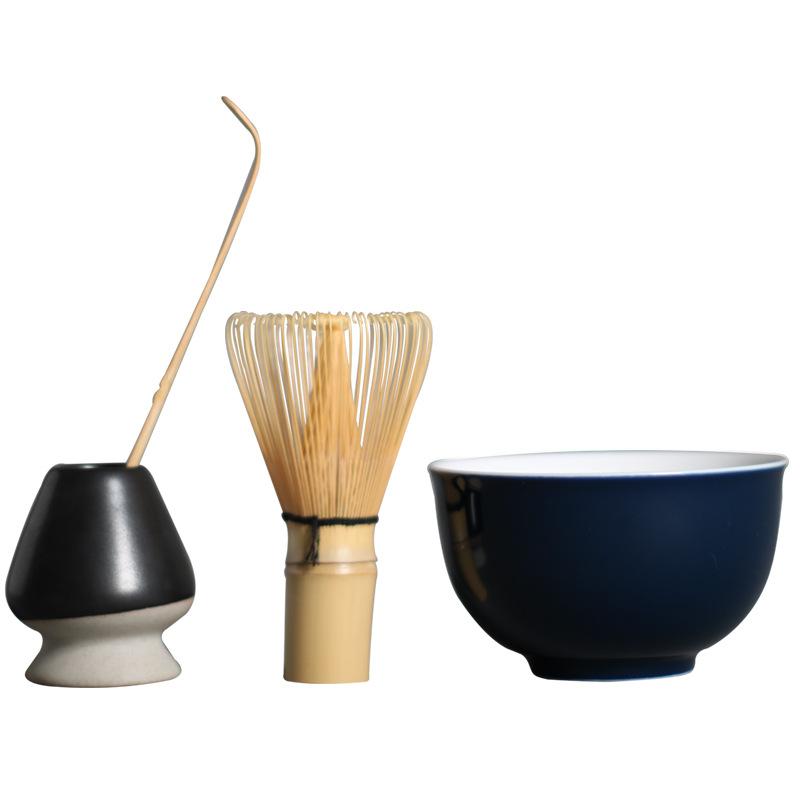 1-4 Cái/bộ Truyền Thống Matcha Giftset Tre Matcha Đánh Muỗng Ceremic Matcha Bát Đánh Giá Đỡ Matcha