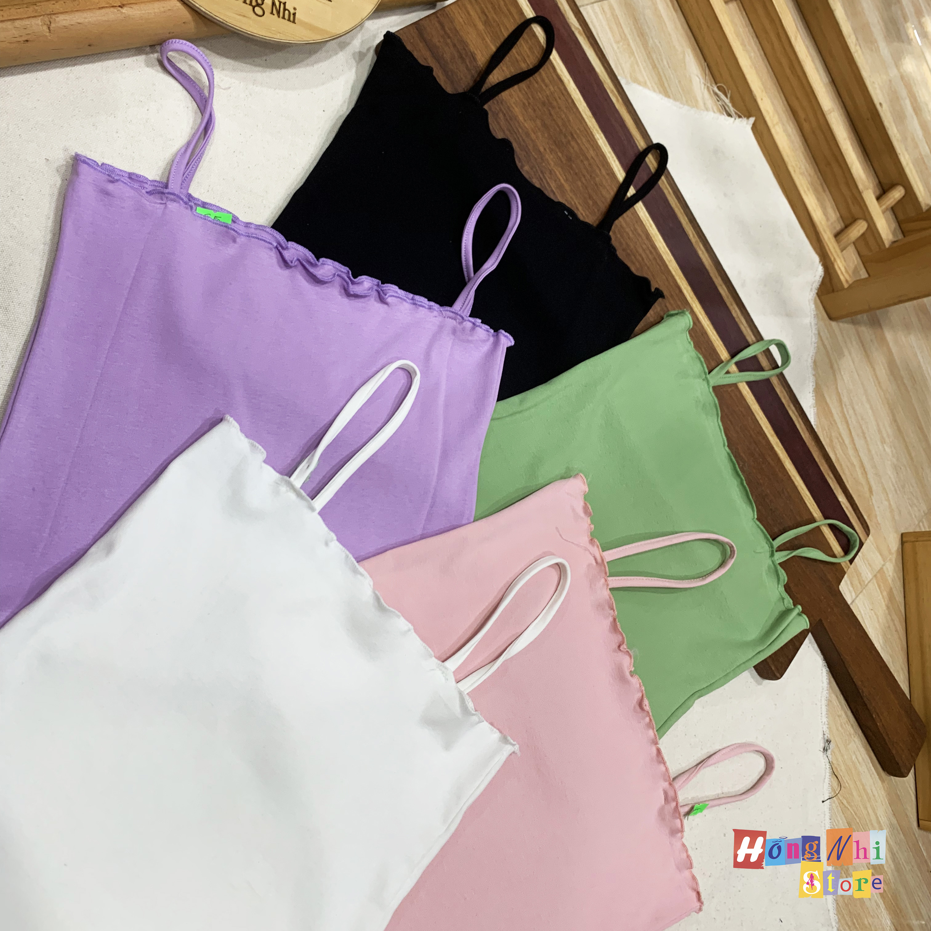 Áo 2 Dây Croptop Body Cuốn Lai Dáng Ôm Ulzzang - MM