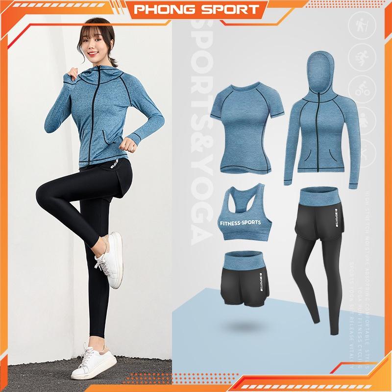 Quần đùi thể thao nữ có legging dài phù hợp tập gym,yoga, chạy bộ và các môn thể thao khác - Phongsport