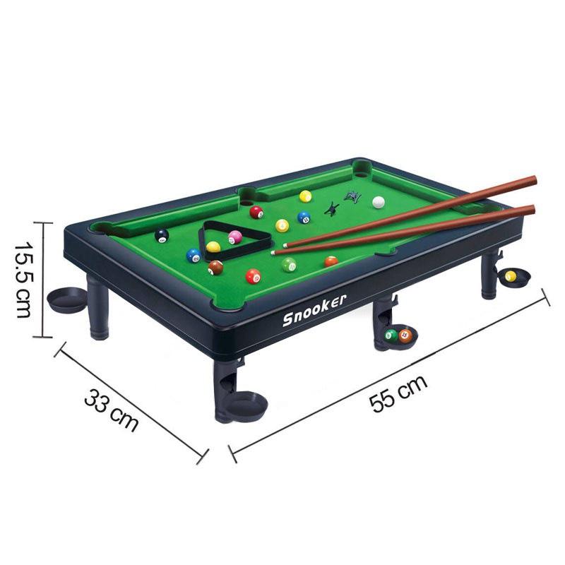 Đồ chơi Bàn Bida bi a billard Mini size trung và lớn - Full Phụ Kiện cho cả nhà cùng chơi