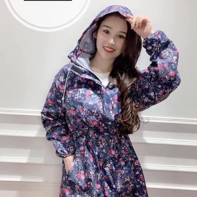 Áo mưa vải dù măng tô 1 lớp
