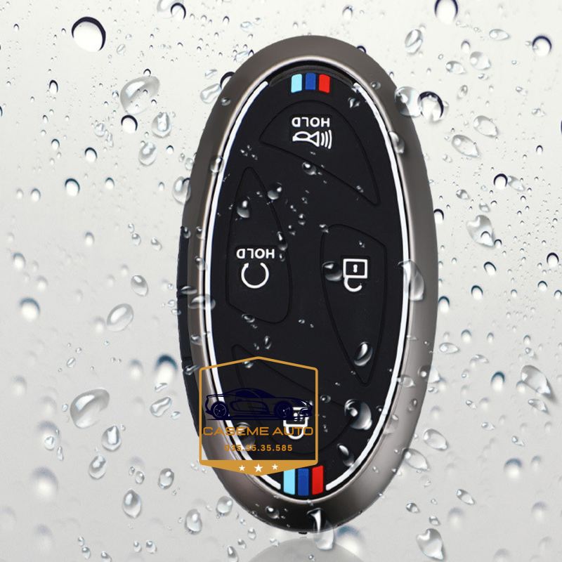 Ốp Chìa Khóa  Hyundai Santa Fe 2025, Tucson 2025 All New 5 Nút, Chất Liệu Hợp Kim, Kèm Móc Treo Cao Cấp - Hàng Nhập Khẩu